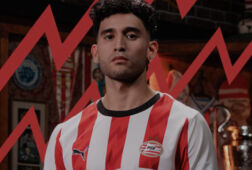 Ricardo Pepi in het nieuwe thuisshirt van PSV