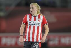 Janneke Verheijen in het shirt van PSV