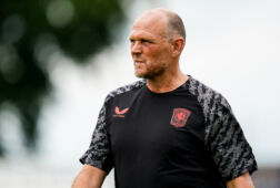 Joseph Oosting tijdens de voorbereiding van FC Twente
