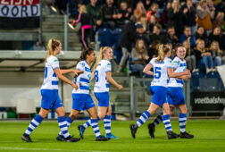 Moïsa van Koot in de wedstrijd tegen Feyenoord