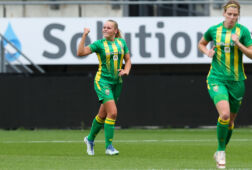 Jaimy Ravensbergen na haar hattrick tegen FC Twente