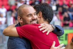 Wesley Sneijder bij het duel PSV - Galatasaray