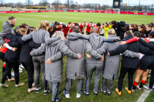 De speelsters en staf van Feyenoord