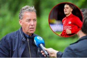 Valentijn Driessen met Joey Veerman in de inzet