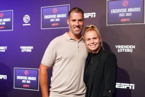 Kika van Es met haar partner Paul Jans