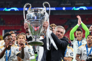 Carlo Ancelotti met de Champions League