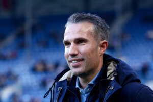 Robin van Persie in het Abe Lenstra Stadion