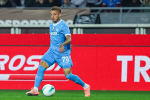 Noa Lang in actie voor Napoli