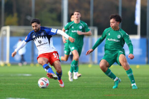 Robin Kelder tijdens een oefenwedstrijd
