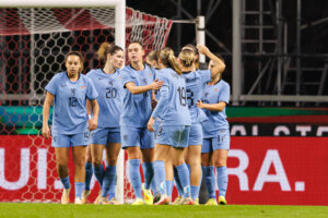 De OranjeLeeuwinnen juichen