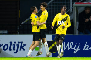 NAC viert de goal tegen FC Utrecht