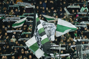 FC Groningen-fans in de Euroborg