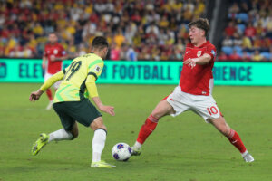 Ole Romeny namens het nationale elftal van Indonesië