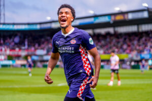 Malik Tillman na zijn bevrijdende treffer tegen Sparta