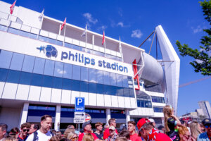 PSV-supporters voor het Philips Stadion