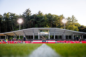 Het nieuwe stadion op PSV Campus De Herdgang