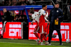 Yoann Cathline valt in