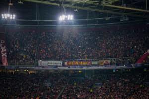 Fans van Galatasaray in Amsterdam