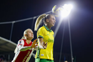 Ellen Wangerheim (Hammarby) en Bo van Egmond (Ajax)