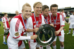 Nicolai Boilesen, Christian Poulsen, Lasse Schöne en Lucas Andersen