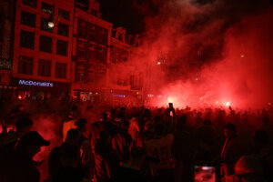 Galatasaray supporters in Amsterdam