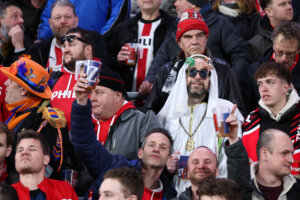 PSV-supporters tijdens carnaval