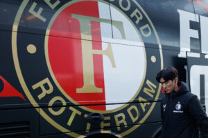Feyenoord-bus voorafgaand aan FC Utrecht - Feyenoord