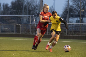 Eva Nguyen in actie namens NAC Breda