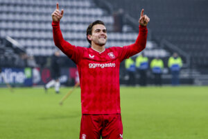 Bart van Rooij na de zege op Heracles Almelo