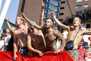 FC Utrecht-fans in de Galgenwaard