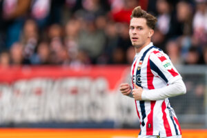 Ringo Meerveld tijdens de derby Willem II - NAC Breda in Tilburg