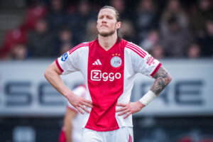 Wout Weghorst in een uitwedstrijd van Ajax