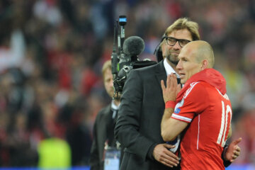 Jürgen Klopp en Arjen Robben