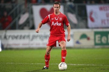 Ramon Zomer in het stadion van FC Twente