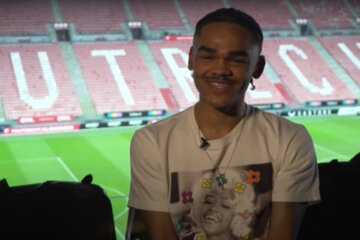 Alonzo Engwanda tijdens zijn eerste interview in De Galgenwaard