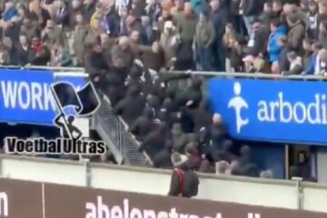 Ongeregeldheden op de tribune van SC Heerenveen