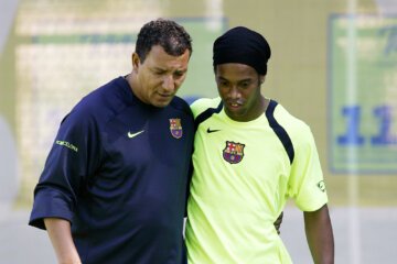 Henk ten Cate en Ronaldinho