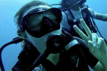 Fenna Kalma op vakantie