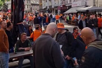 De foto die Andries Noppert deelde van het EK in Hamburg