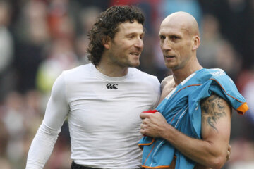 Ronald Waterreus en Jaap Stam in 2006
