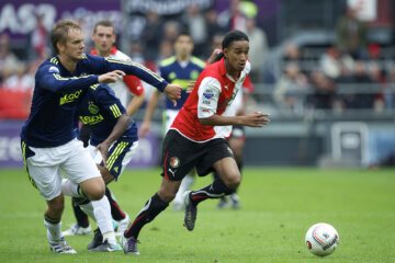Jerson Cabral in actie voor Feyenoord