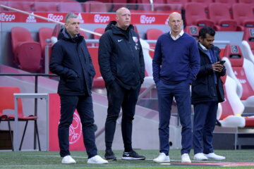 Marcel Mul (rechts) in de ArenA
