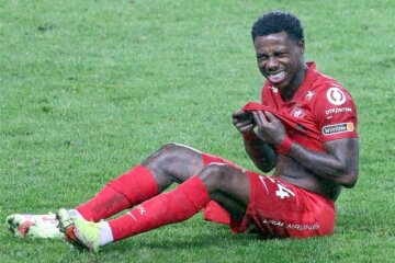 Quincy Promes in het shirt van Spartak Moskou