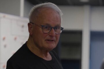 Foppe de Haan in de kleedkamer