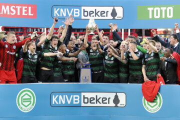FC Groningen na de bekerwinst in 2015