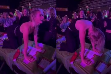 Irene Schouten laat zich eventjes gaan