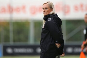 Elisabet Gunnarsdóttir in 2022 tijdens Kristianstads DFF - Ajax