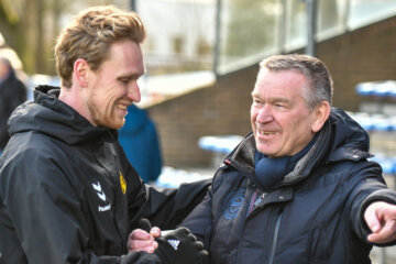 Hans Nijland met zijn zoon Stef