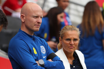 Arjan Veurink en Sarina Wiegman