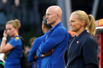 Arjan Veurink en Sarina Wiegman